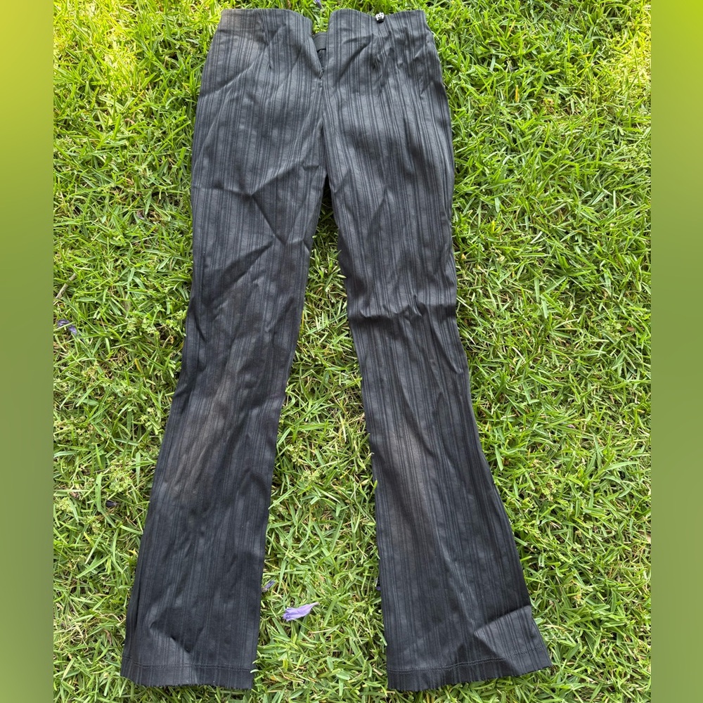 Black Pinstripe Pants